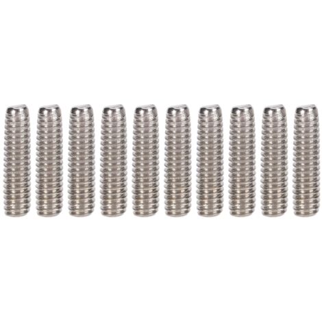 50 Vis de réglage M2x8 en acier inox A2-70, sans tête, pour assemblage précis, lot de 50 pièces
