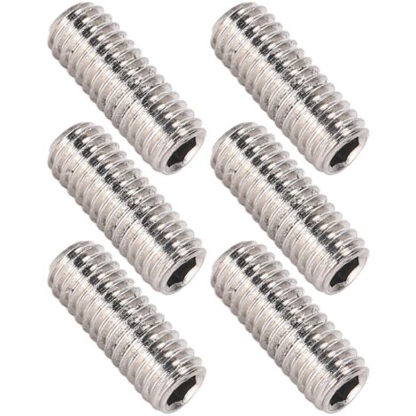 50 Vis de réglage M3x8 en acier inoxydable A2‑70, assortiment de vis sans tête pour fixation, lot de 50 pièces
