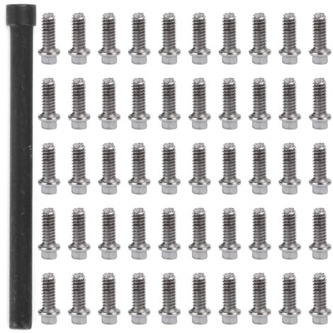 50 Vis en acier inoxydable M2 pour jantes de voiture RC 1/10, idéales pour crawlers - Lot de 50 pièces