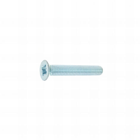 50 vis métaux tête fraisée pozidriv zingués blanc DIN965 - diamètre 4,0 mm - Longueur 40 mm mm