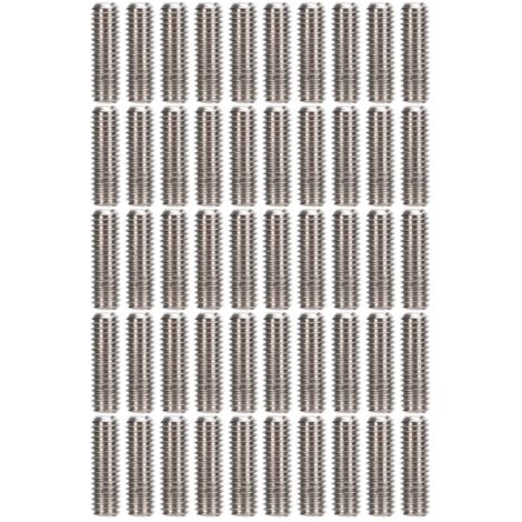 50 Vis sans tête en acier inoxydable A2-70, kit d'assortiment de vis de réglage M3x10 pour fixation mécanique