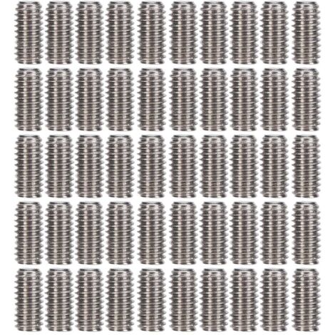 50 Vis sans tête en acier inoxydable A2‑70, kit d'assortiment M2.5x5, 50 pièces pour fixation