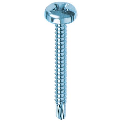50 viti autoperforanti TC a croce   4,2x16 mm testa cilindrica acciaio