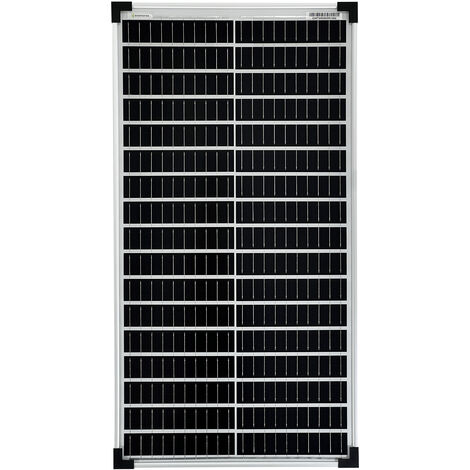50 Watt Mono Solarmodul 10 Busbars 210mm Zellformat Solarpanel