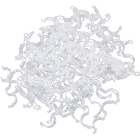 50 wiederverwendbare Tomatenstützen, stabile Befestigung für Gemüse und Blumen, 50er-Packung, robuste Gartenclips