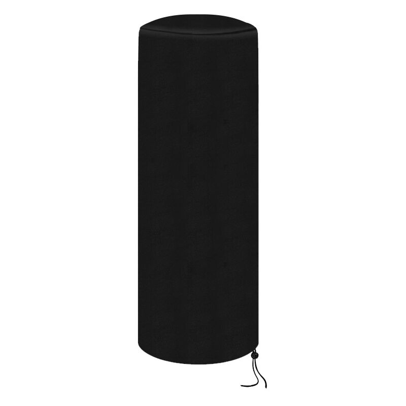 50 x 50 x 120 cm Housse de protection étanche pour chauffage de terrasse en tissu Oxford respirant et respirant pour chauffage rond ,Noir