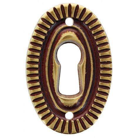 50 x BOCCHETTA OTTONE 30643 25X38 MM PATINE