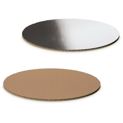 50 x Dekoplatte Geschenk Bodenplatte 200x150x4 mm Braun Silber 100% recyclebar