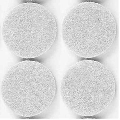 50 x FELTRINO ADESIVO SEDIA BIANCO D 18 MM CF 12 PZ