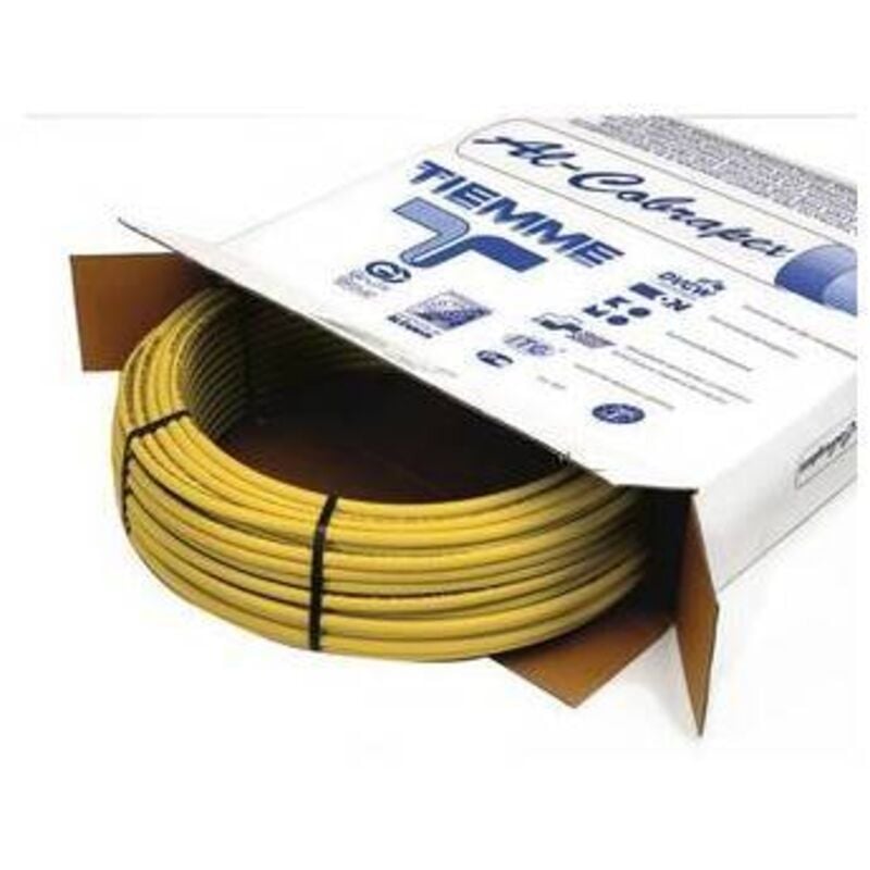 Tiemm - 50 x gaz de tuyauterie multicouche nu jaune utilisation e