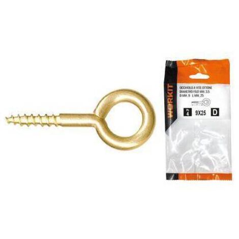 5,0 x OCCHIOLO A VITE OTTONE SELF WORKIT