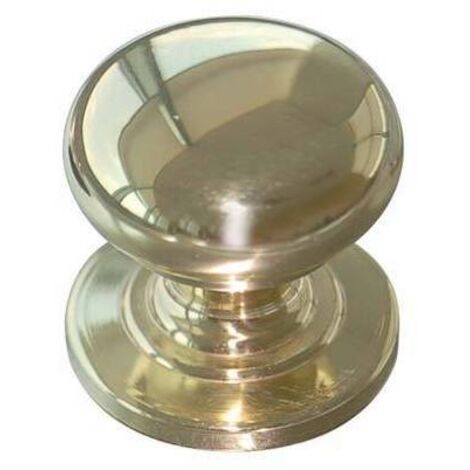 5,0 x POMOLO OTTONE TORNITO SFERA PIANA 2460