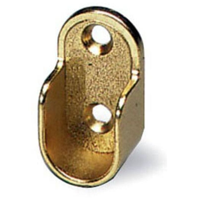 50 x support de tuyau latéral zamak 18 mm laiton