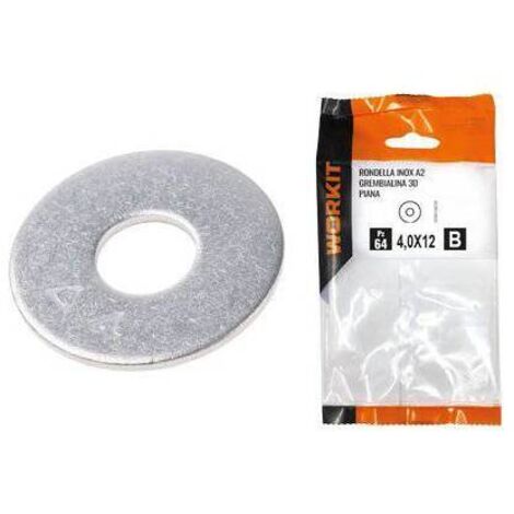 5,0 x RONDELLA PIANA GREMBIALINA 3D INOX A2 SELF WORKIT