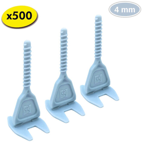 500 croisillons autonivelants LEVEL FIT 4 mm - Pose carrelage 2 à 22 mm – SHAFFER PRO