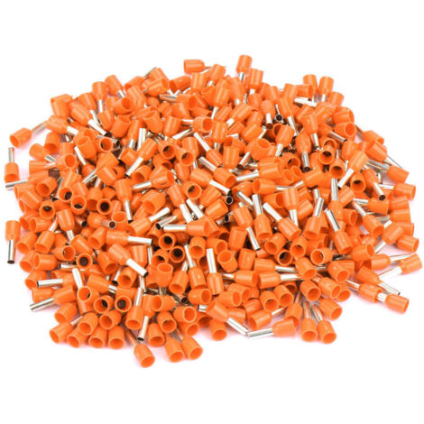 500 E2508 Crimpverbinder für Kaltkabel, orange isolierte Klemmen