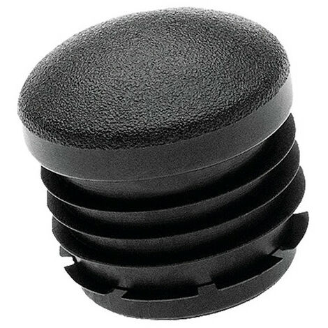 500 Embouts ronds - Intérieur cannelé - D.16 mm - Noir - Ép. tube 1,5 x 2 mm - Noir - Noir