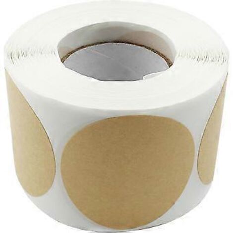 500 étiquettes autocollantes rondes de 5 cm de diamètre, jaunes, autocollantes et amovibles, faciles à utiliser.