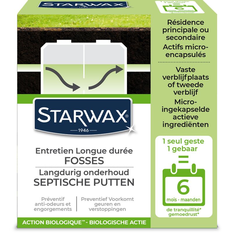 

500 g de cuidado a largo plazo Starwax 'séptico'