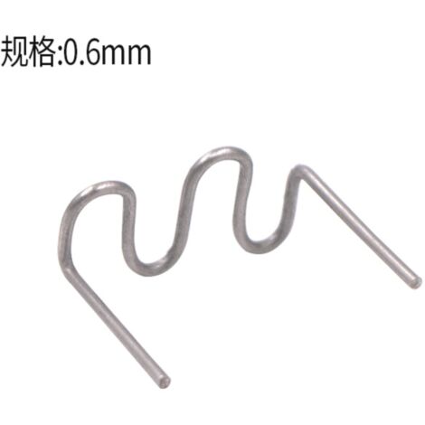 500 herramientas de plástico para reparar grietas en parachoques de coche, herramientas de soldadura de plástico para reparación (0,6 mm), paquete de 500 unidades.