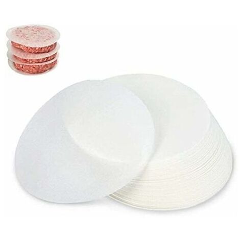 500 hojas de papel antiadherente, diámetro 12,5 cm, papel triturado para carne, bandeja para hamburguesas