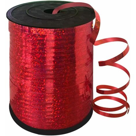 500 Metri Nastro per Confezione Regalo Colore Nastro Palloncino, Adatto per Feste di Compleanno, Matrimoni e Decorazioni Natalizie (1 Pezzo Rosso)