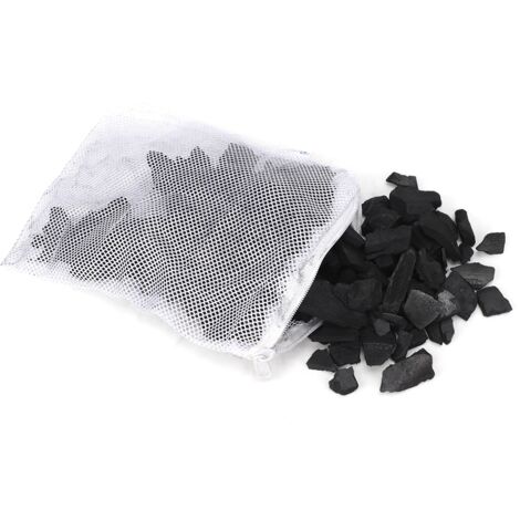 500 ml Bambus-Aktivkohle für Süß- und Meerwasseraquarien – Schwarz, Durchmesser 0,5–5 cm