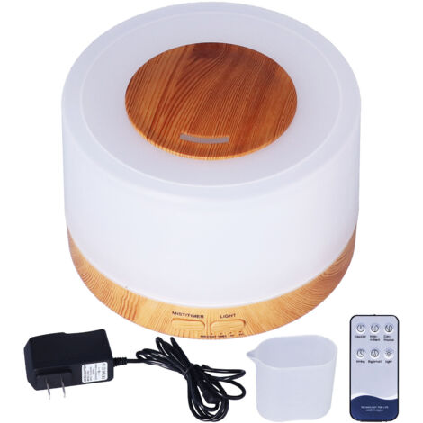 500-ml-Diffusor für ätherische Öle mit Fernbedienung – Mehrfarbiger LED-Luftbefeuchter für Zuhause – Betrieb mit 100–240 V
