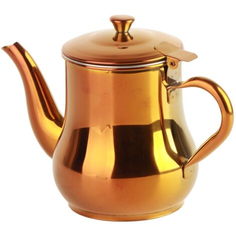 500-ml-Edelstahl-Wasserkocher für Tee und Kaffee, rot, für die Küche