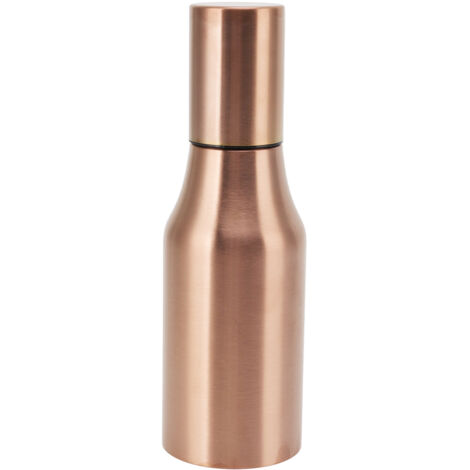 500-ml-Ölspenderflasche aus Edelstahl, staub- und tropfsicherer Deckel, leicht zu reinigen, roségoldenes Design für die Küche