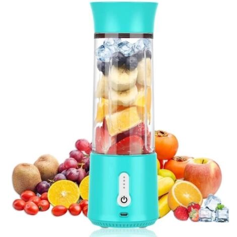 500 ML Presse-agrumes électrique USB, Mini Mélangeurs pour Smoothies et Shakes, Portable Blenders de Fruits Mixeur de Jus