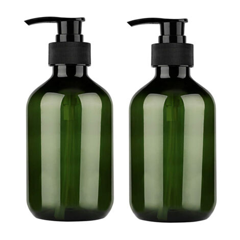 500-ml-Seifenspender mit nachfüllbarer Pumpe für Lotionen und Shampoos – PET, transparent, 2302er-Packung
