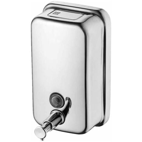 500-ml-Seifenspender zur Wandmontage, manueller Seifenspender zur Wandmontage aus Edelstahl, Seifenspender für Badezimmer, Küche, Markt, Hotel, Restaurant, Gewerbe