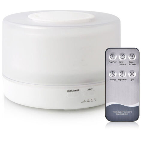500-ml-Ultraschall-Luftbefeuchter mit LED-Beleuchtung und Aromatherapie-Diffusor für Zuhause und Zimmer – Kaltnebel-Aroma-Diffusor für ätherische Öle zur Entspannung und für mehr Wohlbefinden