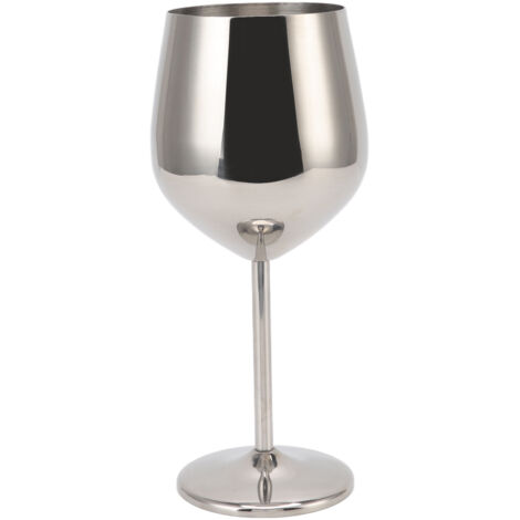 500-ml-Weinglas aus Edelstahl – elegant und robust für Hochzeiten, Partys oder Bankette – silberfarben