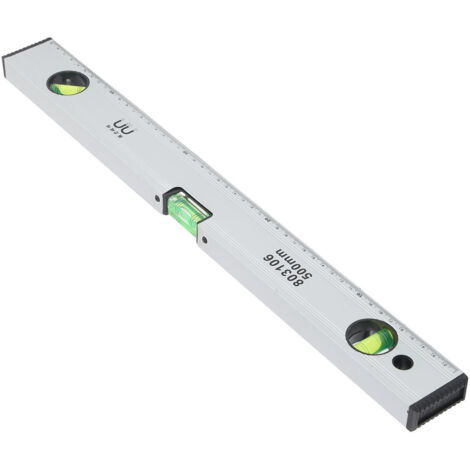 500 mm Multifunktionale magnetische Aluminium-Wasserwaage – Vertikale, horizontale und Winkelmessung