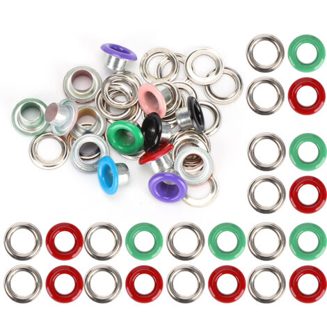 500 Oeillets en Métal pour Chaussures et Sacs - Kit de Rivets 6mm pour Projets DIY