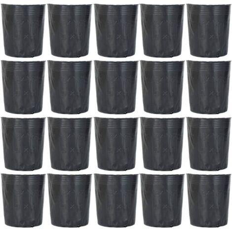 500 Pcs Pépinière De Plantes Pots en Plastique Pot De Démarrage Dégradable Jardin Fleur Nutrition Pot Outil De Jardin pour Plantes Succulentes Boutures Semis 9X9 Cm