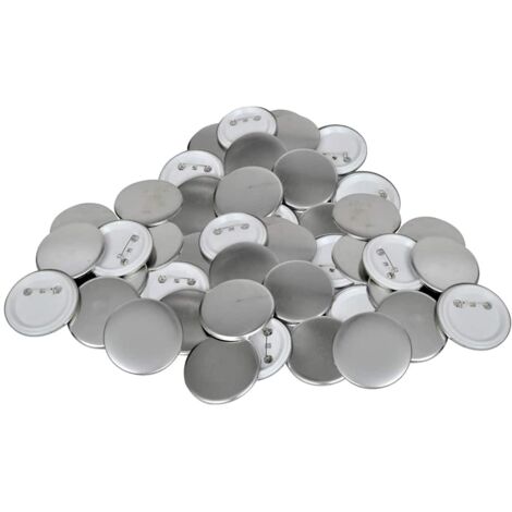 500 pcs PinBack Button Parts 25 mm vidaXL