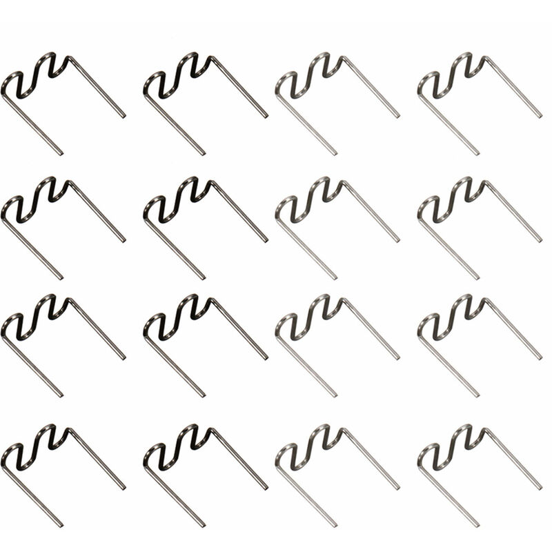 Tancyco - 500 pcs Plastique Réparation Machine Soudage Chaud Agrafeuse Pré Découpé Vagues Agrafe 0.6mm/0.8mm Grandes Vagues (0.8mm)