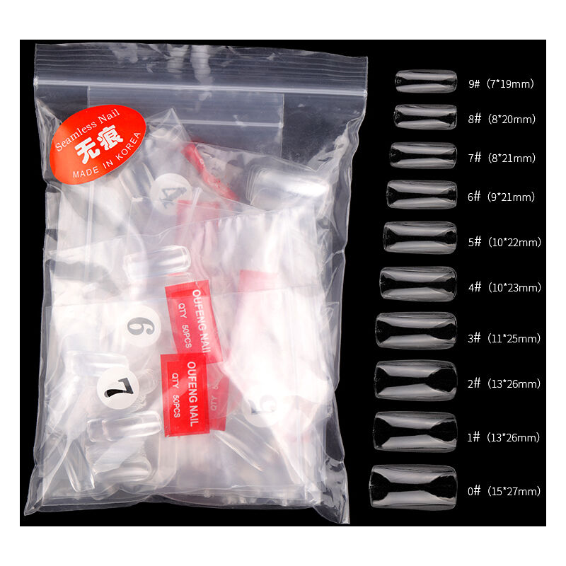 500 pezzi/1 confezione punte per unghie finte