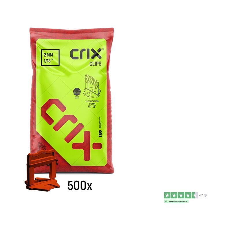 500 croisillons de carreleur 2mm autonivelants qualité supérieure - pour carreaux de 3 à 13mm - crix
