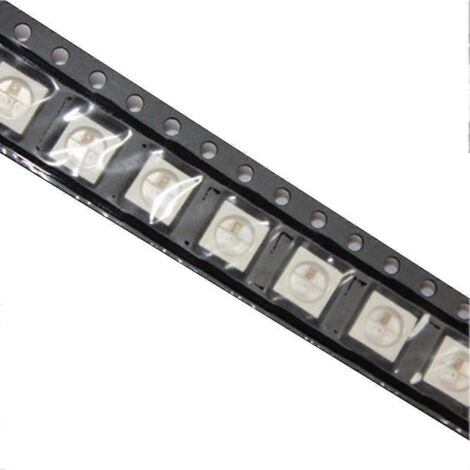 500 puces LED WS2812B (4 broches) 5050 RGB SMD, version blanche