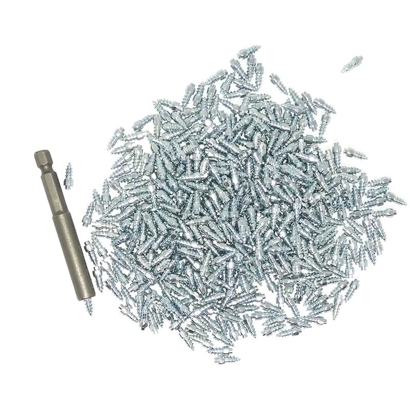 Image of Decdeal - 500 Pz Borchie per pneumatici per auto Vite Borchie per pneumatici da neve Spikes Pneumatici per ruote Catene da neve Borchie per