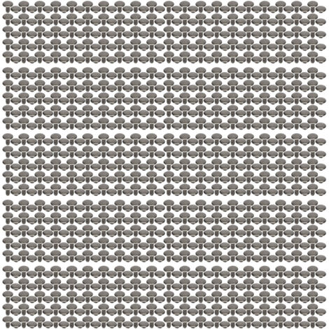 500 Rivets en Cuir 8x8mm, Procédé Électrolytique Haute Dureté, Rivets Double Face pour Chapeaux et Vêtements Gris