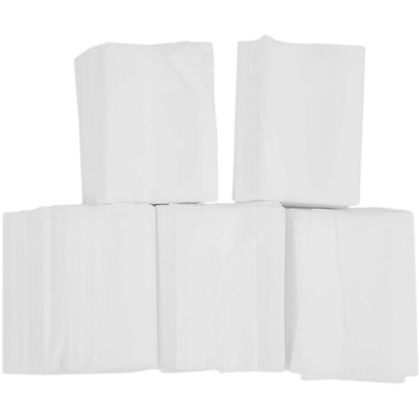 500 sachets de thé pliables en fibre de maïs naturelle et écologique, 7 x 10 cm