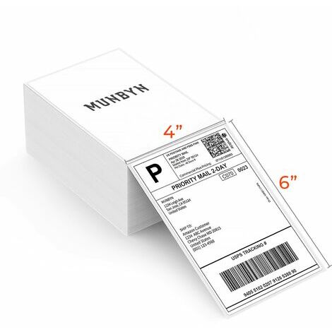 MEZHENG 500 Stück Thermo-Versandetiketten 4XL Thermoetikett 10 x 15 cm, selbstklebend