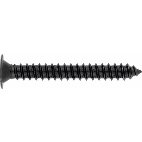 500 vis à tôle PH2, tête extraplate 4,2 x 32 mm zingué noir pour tôle ete PVC - TCPN4232 - Index