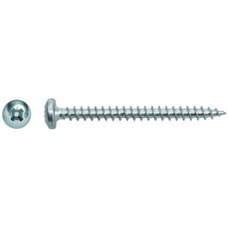 500 vis agglo tête cylindrique pozidriv zingués blanc - Diamètre 3,5 mm - Longueur 35 mm mm - Diamètre 3.5 mm