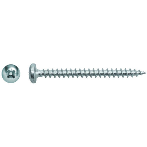 500 vis agglo tête cylindrique pozidriv zingués blanc - Diamètre 5 mm - Longueur 30 mm mm - Diamètre 5 mm